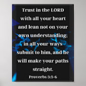 Proverbs 3:5-6 poster (Voorkant)