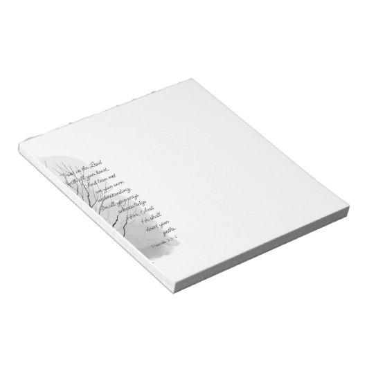 Proverbs 3:5-6 Trust in the Lord Notitieblok (Schuin)