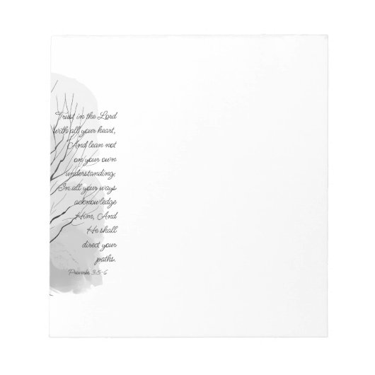 Proverbs 3:5-6 Trust in the Lord Notitieblok (Voorkant)