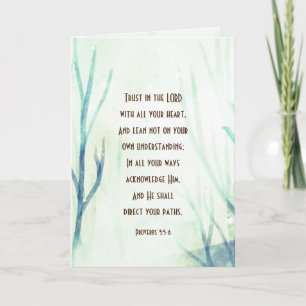 Proverbs 3:5-6 Vertrouw op de Heer met al je hart Kaart
