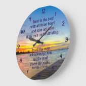 Proverbs 3:5-6 Vertrouwen in de Christelijke LORD Grote Klok (Hoek)