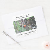 Proverbs 3:5-6 vierkante sticker (Envelop)