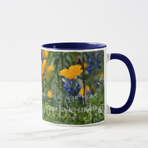 Proverbs 3:5 California Poppies Coffee Mok