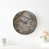 Proverbs 3:5 Heilige Bijbel met kruis Grote Klok (Huis)