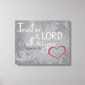 Proverbs 3:5 omwikkeld canvas (Voorkant)