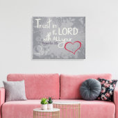 Proverbs 3:5 omwikkeld canvas afdruk (Insitu (Woonkamer))