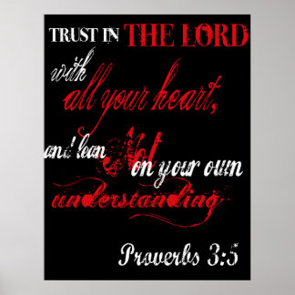 Proverbs 3:5 poster