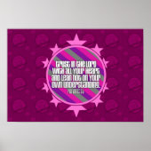 Proverbs 3:5 (roze) Poster (Voorkant)