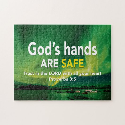 Proverbs 3:5 TRUST IN DE LORD Christelijk Legpuzzel (Horizontaal)