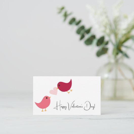 Proverbs 3:5-Valentijn vogelsluitkaart Informatiekaartje (Staand voorkant)