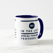 Proverbs 3:5 Vertrouwen in de Lord Coffee Mok (Voorkant rechts)