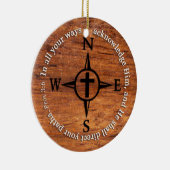 Proverbs 3:6 Direct uw paden bijbelcomputer Keramisch Ornament (Rechts)