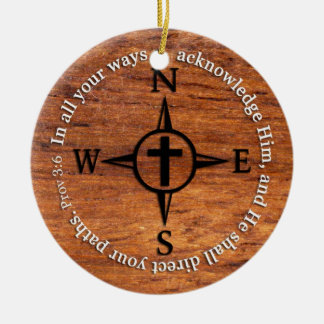Proverbs 3:6 Direct uw paden bijbelcomputer Keramisch Ornament