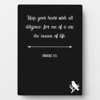 Proverbs 4:23 fotoplaat