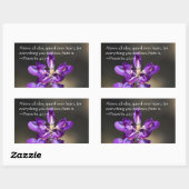 Proverbs 4:23 rechthoekige sticker (Vel)