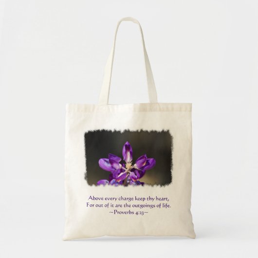 Proverbs 4:23 tote bag (Voorkant)
