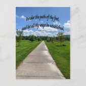 Proverbs 4:26 briefkaart (Voorkant)