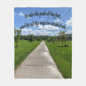 Proverbs 4:26 fleece deken (Voorkant)