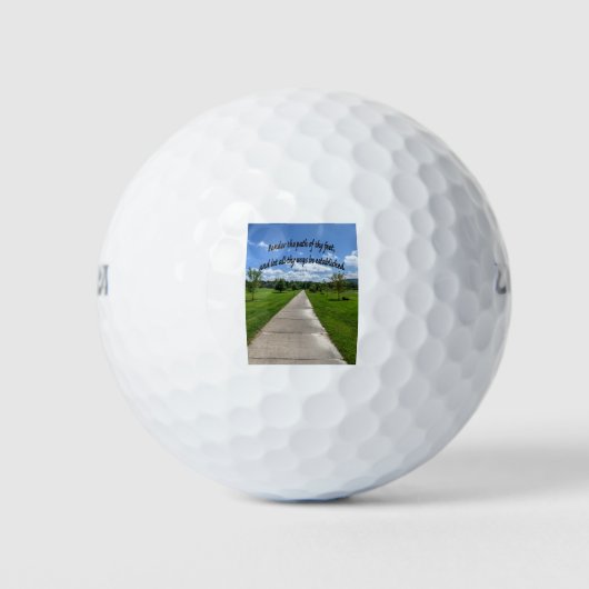 Proverbs 4:26 golfballen (Voorkant)