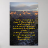 Proverbs 6:9-11 Poster (Voorkant)