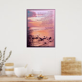 Proverbs 8:27-29 Ik was er bij het Bible POSTER PR (Keuken)