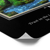 Proverbs Bijbel Verse Hebrew Trust Inspirerend Poster (Hoek)