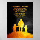 Proverbs Bijbelversie 17:6 Poster (Voorkant)