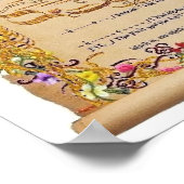 Proverbs Hoofdstuk 3 verses 5-6 Trust in Lord Poster (Hoek)