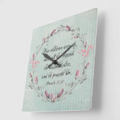 Proverbs mam: Haar kinderen maken KJV-scripts op Vierkante Klok (Hoek)