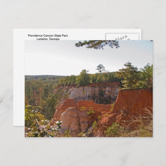 Providence Canyon Briefkaart (Voorkant / Achterkant)
