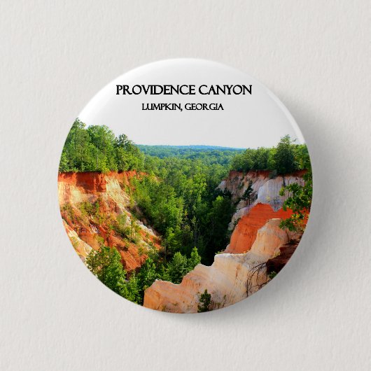 PROVIDENCE CANYON - Lumpkin, Georgia Ronde Button 5,7 Cm (Voorkant)