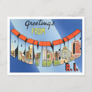 Providence, Rhode Island  Big Letters Briefkaart