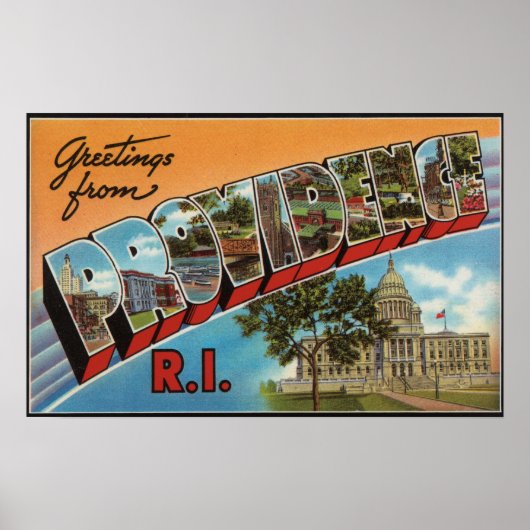 Providence, Rhode Island (Capital Building) Poster (Voorkant)