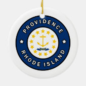 Providence Rhode Island Keramisch Ornament (Achterkant)