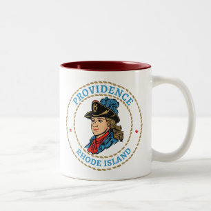 Providence Rhode Island koloniaal Tweekleurige Koffiemok