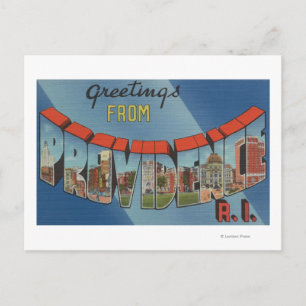 Providence, Rhode Island - Large Letter Scenes Briefkaart