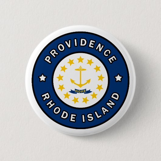 Providence Rhode Island Ronde Button 5,7 Cm (Voorkant)