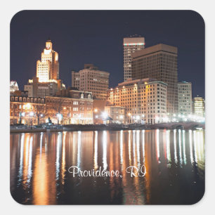 Providence Rhode Island Vierkante Sticker