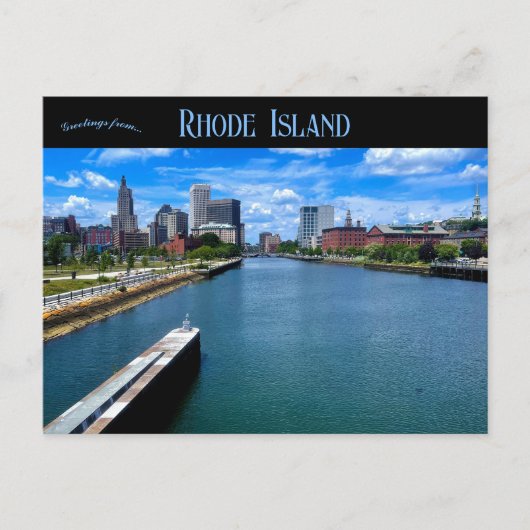 Providence Rhode Island Waterfront Briefkaart (Voorkant)