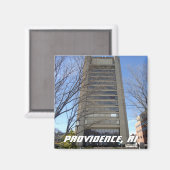 Providence, RI - College Hill Magneet (Voorkant / Achterkant)