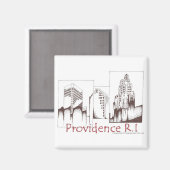 Providence RI Magnet Magneet (Voorkant / Achterkant)