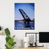 Providence, RI 'Stuck-Up Bridge' Poster (Thuiskantoor)