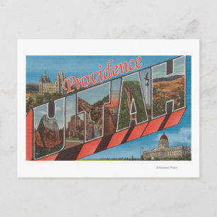 Providence, Utah - Large Letter Scenes Briefkaart