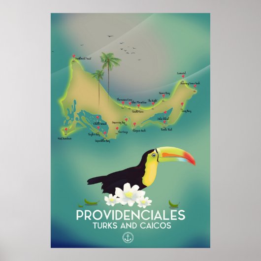 Providenciales Turks en Caicos Poster (Voorkant)