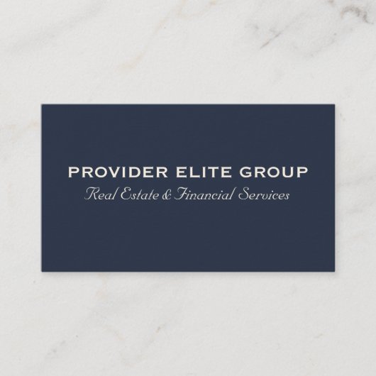 Provider Elite-groep Visitekaartje (Voorkant)