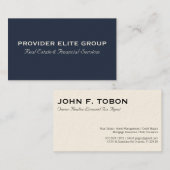 Provider Elite-groep Visitekaartje (Voorkant / Achterkant)