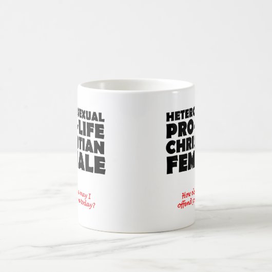 Provie offensive Femme Humour chrétien Mug (Centre)