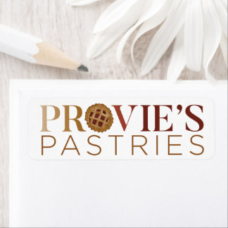 Provie's Pastries Logo Etiket