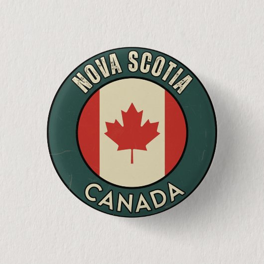 Province of Nova Scotia Canada Ronde Button 3,2 Cm (Voorkant)