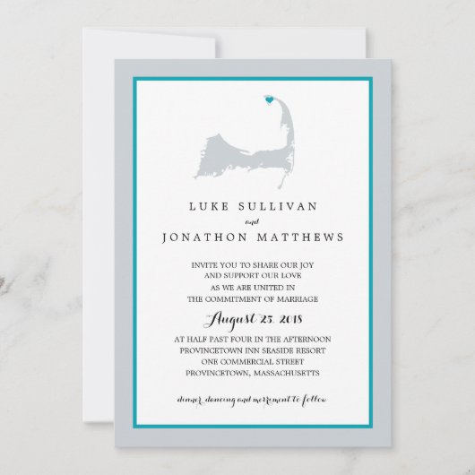 Provincetown Cape | Weddenschap Kaart (Voorkant)